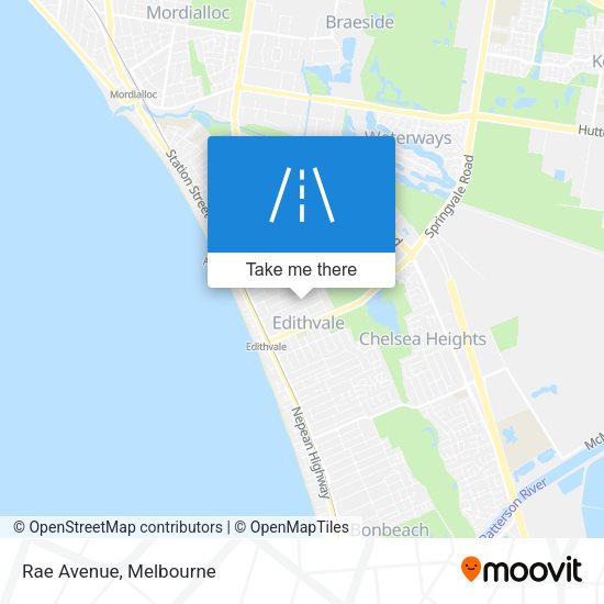 Rae Avenue map