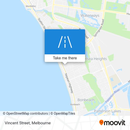 Vincent Street map