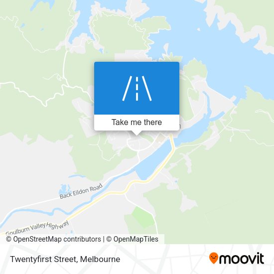 Twentyfirst Street map