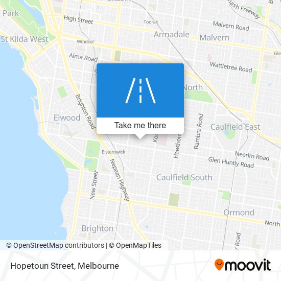 Hopetoun Street map