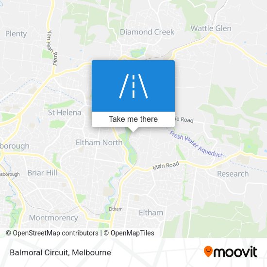 Balmoral Circuit map