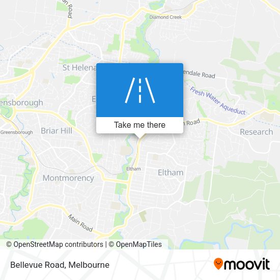 Bellevue Road map