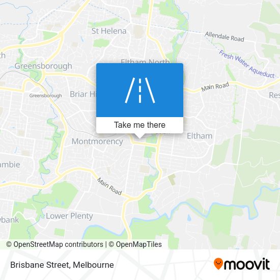 Brisbane Street map