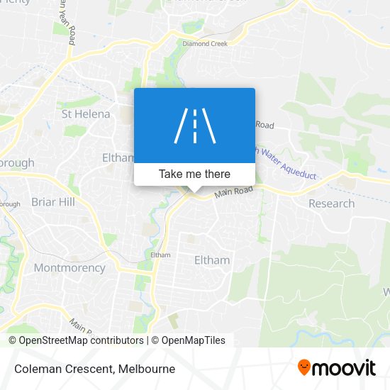 Coleman Crescent map