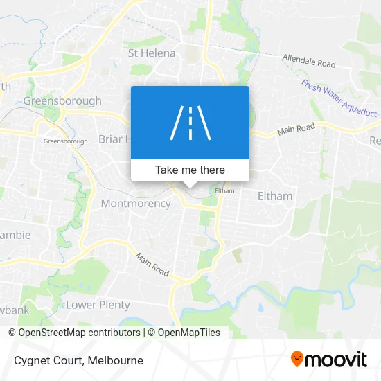 Mapa Cygnet Court