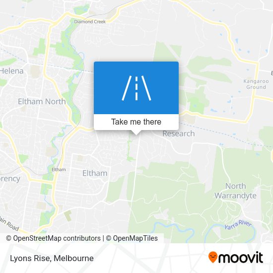 Lyons Rise map