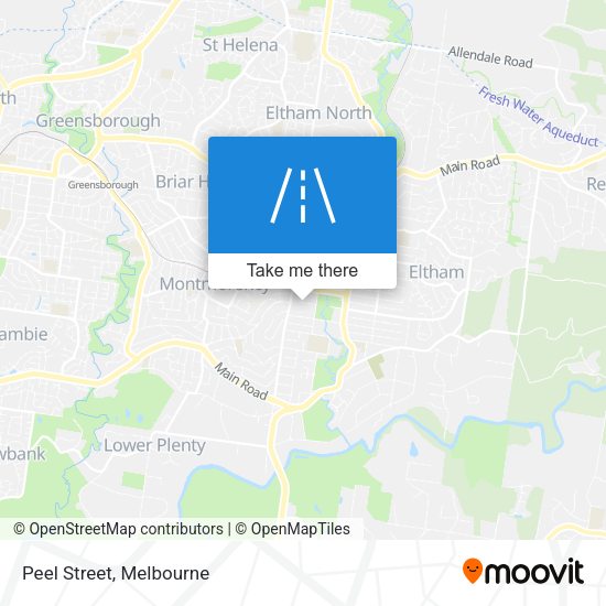 Peel Street map