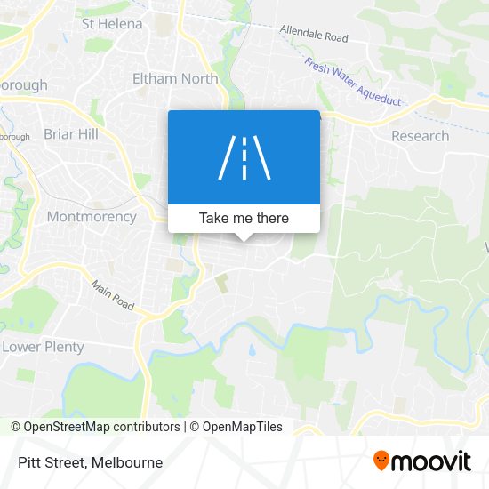Pitt Street map