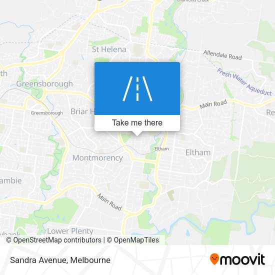 Sandra Avenue map