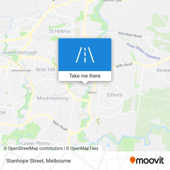 Stanhope Street map