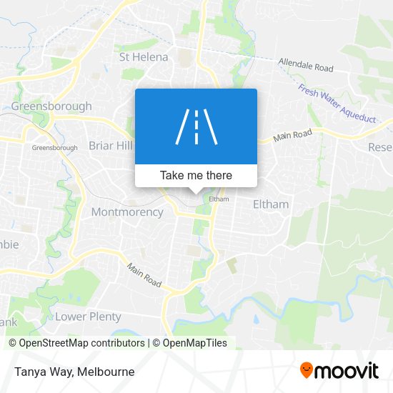 Tanya Way map