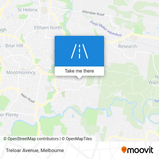 Treloar Avenue map