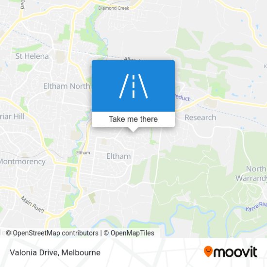 Valonia Drive map