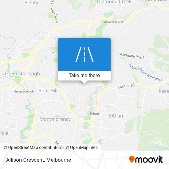 Allison Crescent map