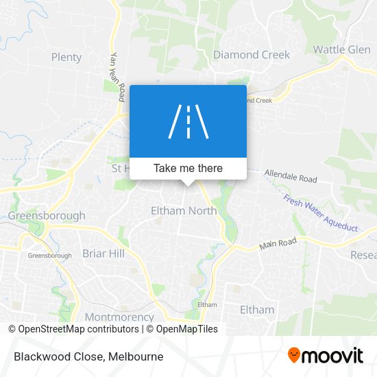 Blackwood Close map