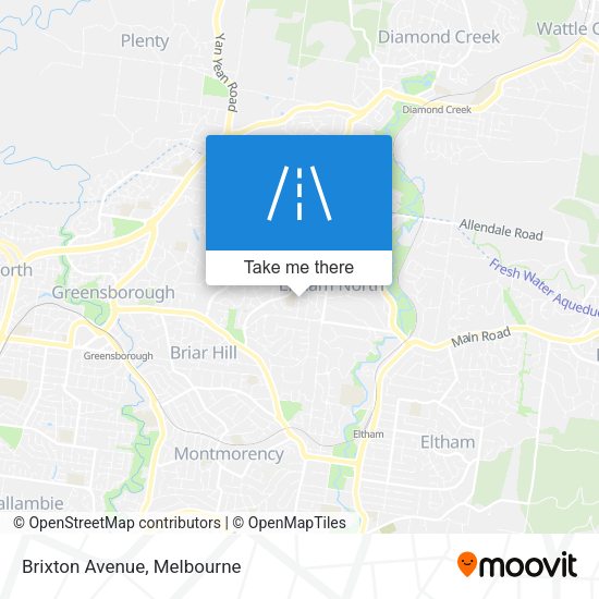 Brixton Avenue map