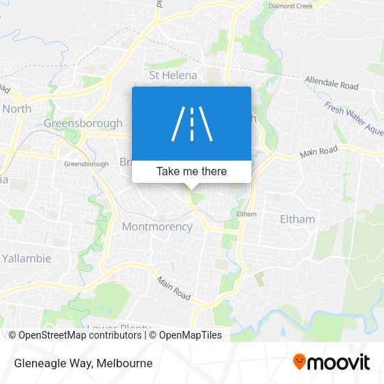 Gleneagle Way map