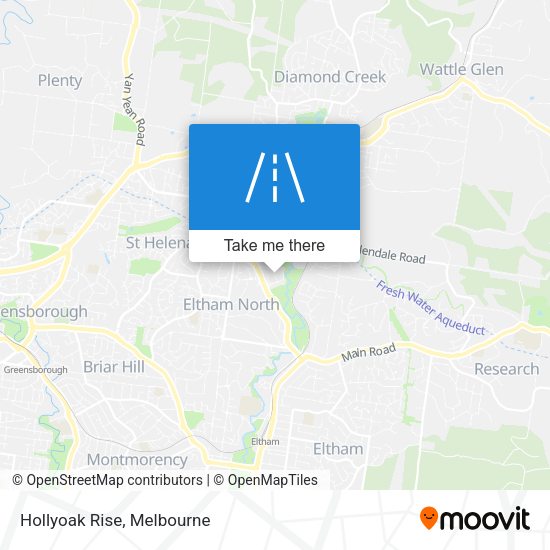 Hollyoak Rise map