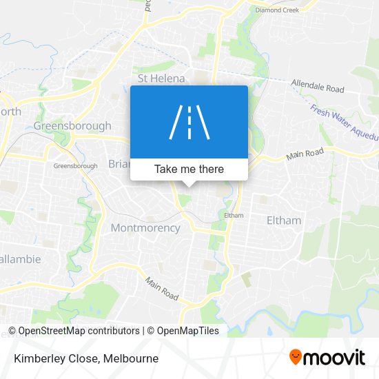 Kimberley Close map