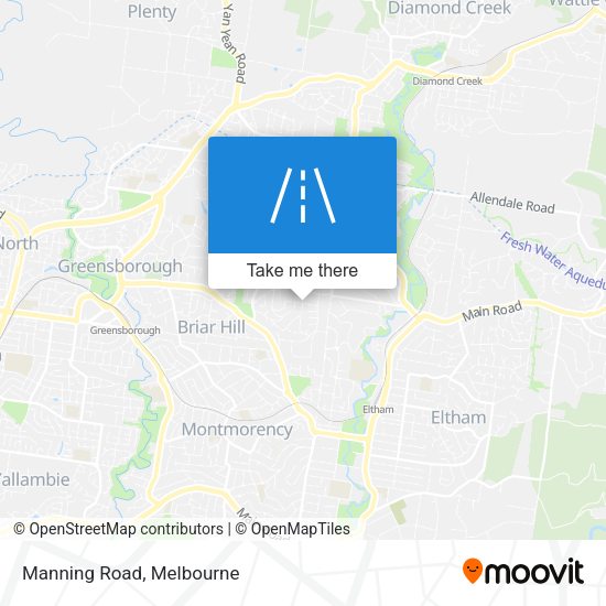 Manning Road map