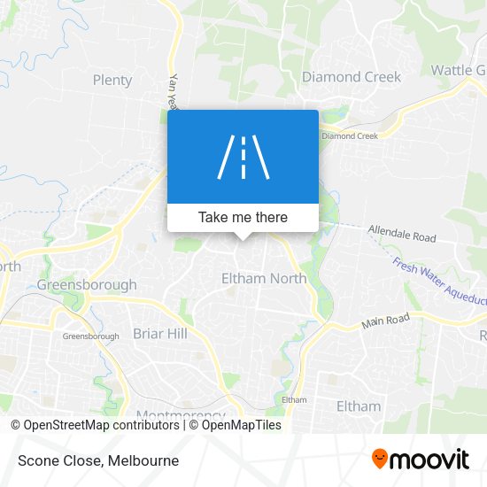 Scone Close map
