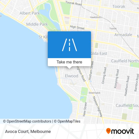 Avoca Court map