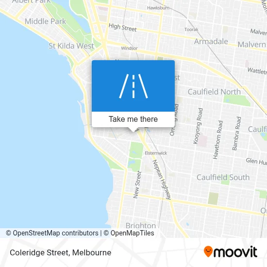 Mapa Coleridge Street
