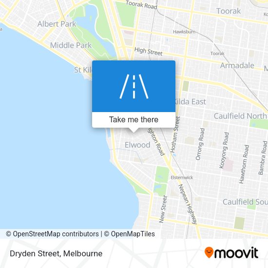Dryden Street map