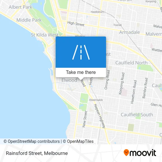 Mapa Rainsford Street