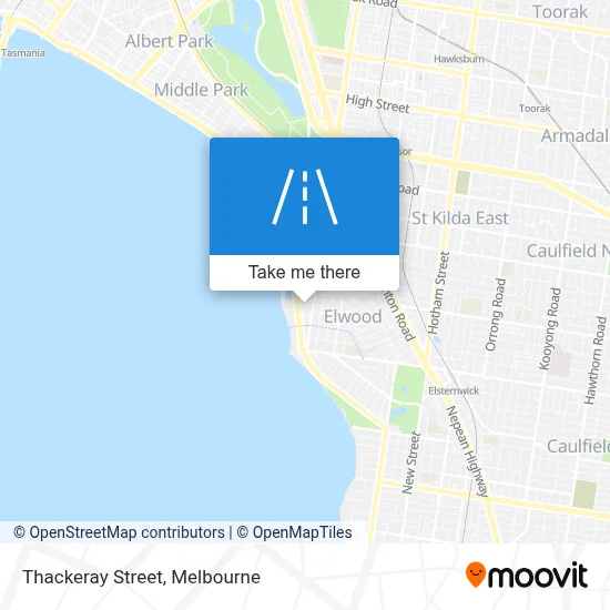 Mapa Thackeray Street