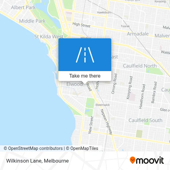 Mapa Wilkinson Lane
