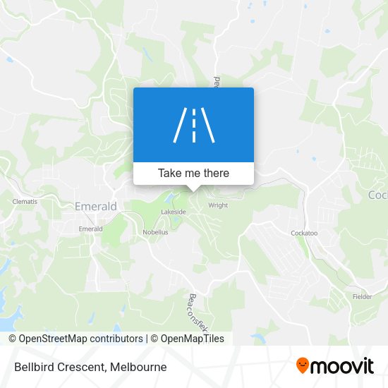Bellbird Crescent map