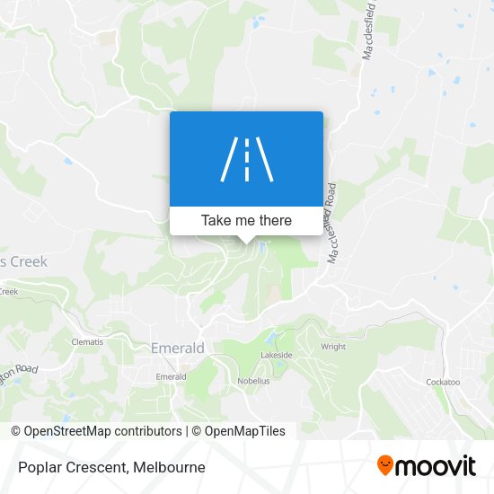 Poplar Crescent map