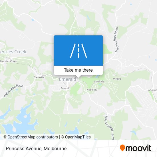 Princess Avenue map
