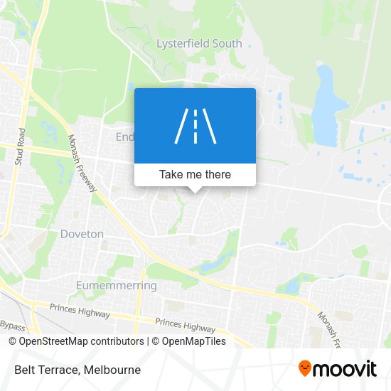 Belt Terrace map