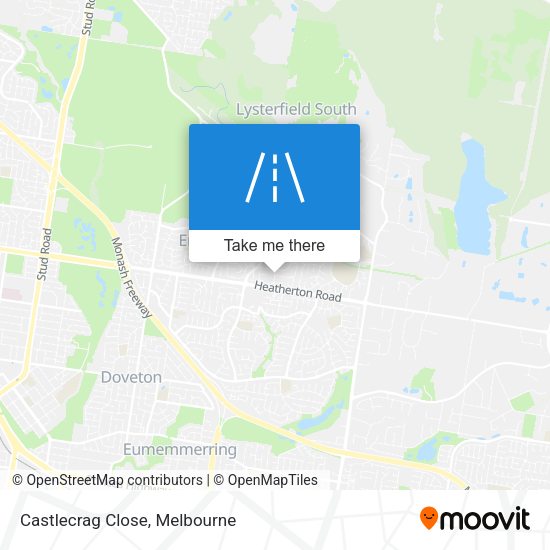 Castlecrag Close map