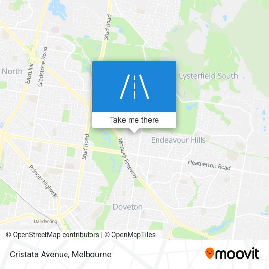Cristata Avenue map
