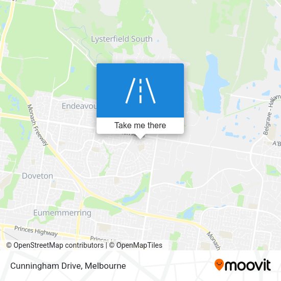 Cunningham Drive map