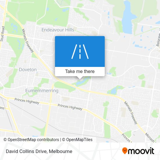 David Collins Drive map