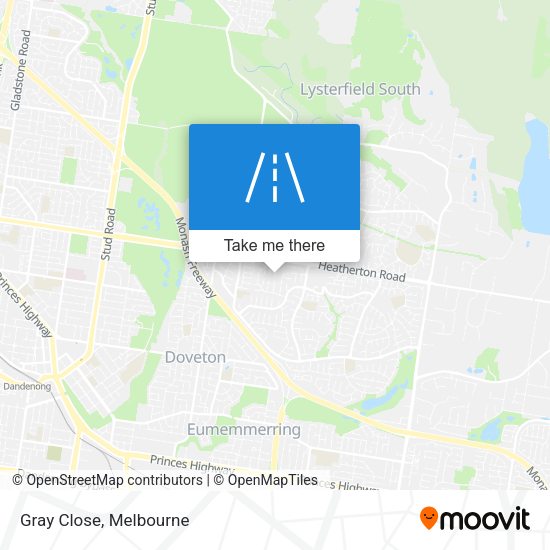 Gray Close map