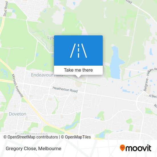 Gregory Close map