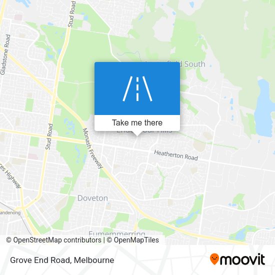 Grove End Road map