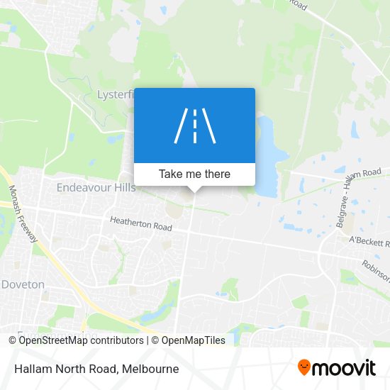 Hallam North Road map