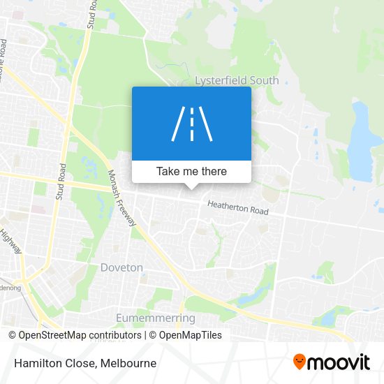 Hamilton Close map