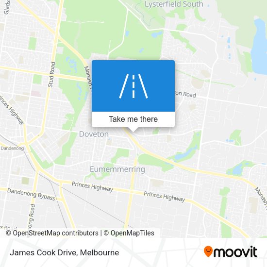 James Cook Drive map