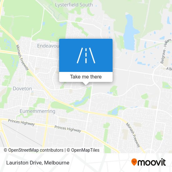 Lauriston Drive map