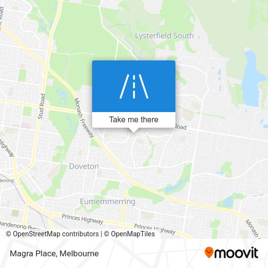 Magra Place map