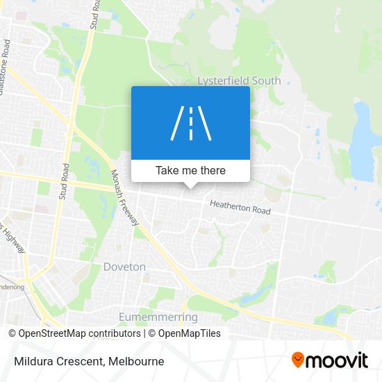 Mildura Crescent map