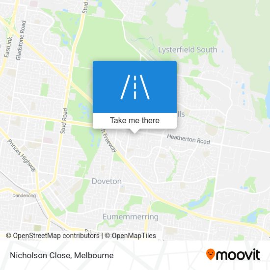 Nicholson Close map