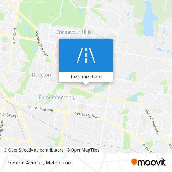 Preston Avenue map